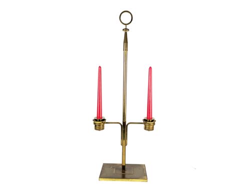 Candle holder, Italy, 1930s Gild Brass