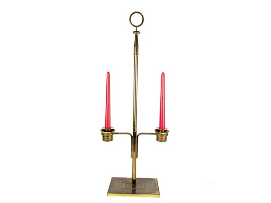 Candle holder, Italy, 1930s Gild Brass