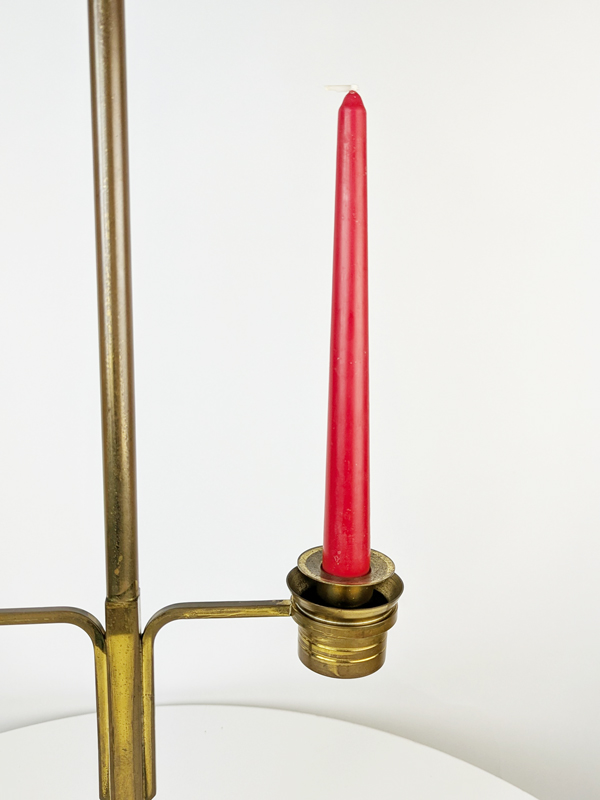 italian brass art deco candle holder, 1930s_14 Candle holder, Italy, 1930s Gild Brass
