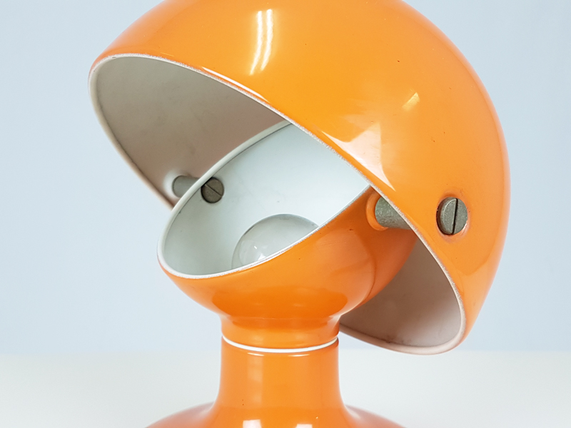 orange table lamp Jucker by Tobia Scarpa for Flos_3 Jucker, Afra & Tobia Scarpa for Flos, 1965 Metal, Plastic
