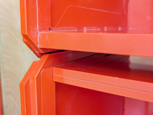 Modular containers, Franco Cattelan for XILEMA, 1960s ABS & Metal