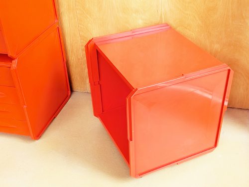 Modular containers, Franco Cattelan for XILEMA, 1960s ABS & Metal