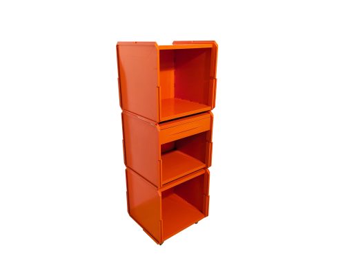Modular containers, Franco Cattelan for XILEMA, 1960s ABS & Metal