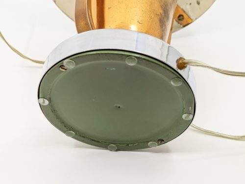 Table lamp, Italy, 1930s Chrome-Plated & Painted Metal, Brass, Copper