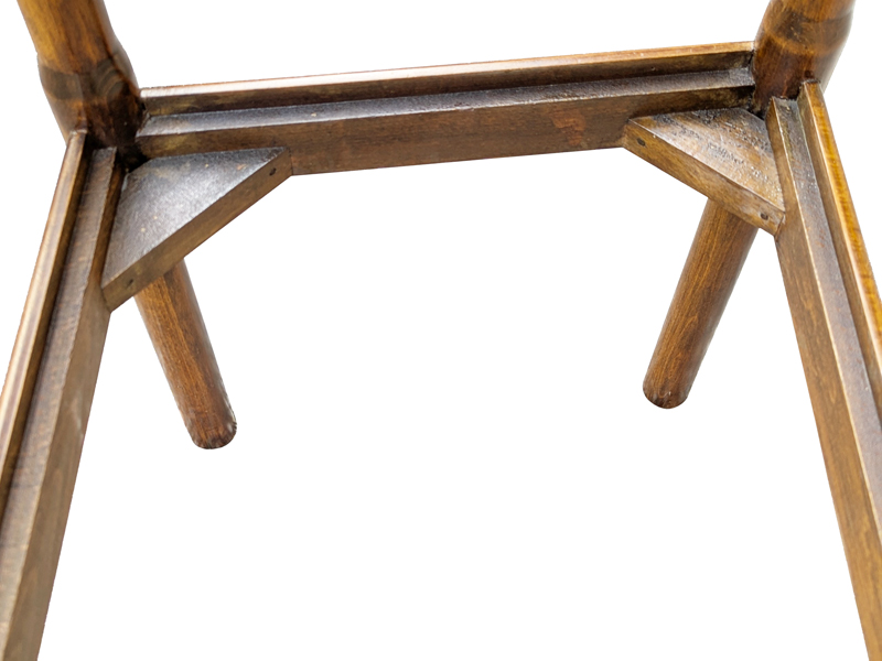 Walnut & rope 1960s bench by Cassina_02