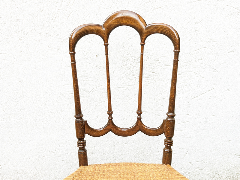 Wood & Vienna Straw 1950s Chiavarina chair__01