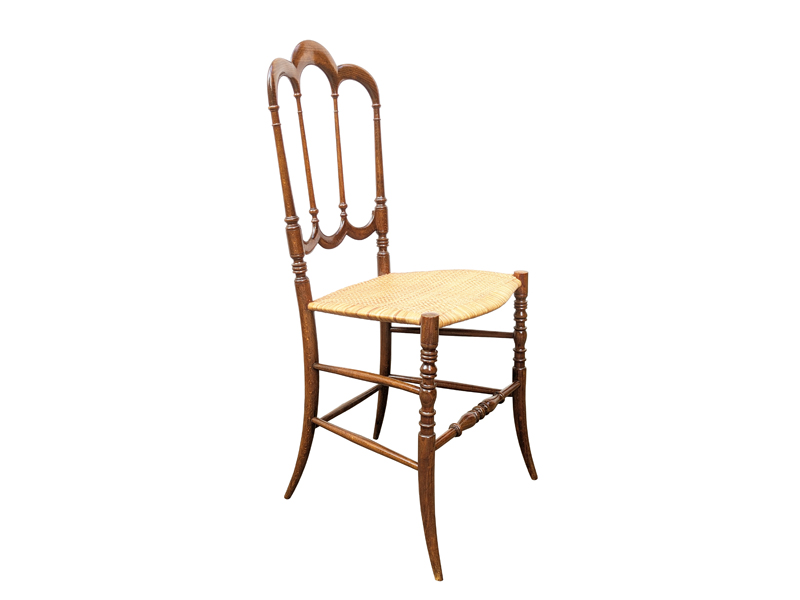 Wood & Vienna Straw 1950s Chiavarina chair__03