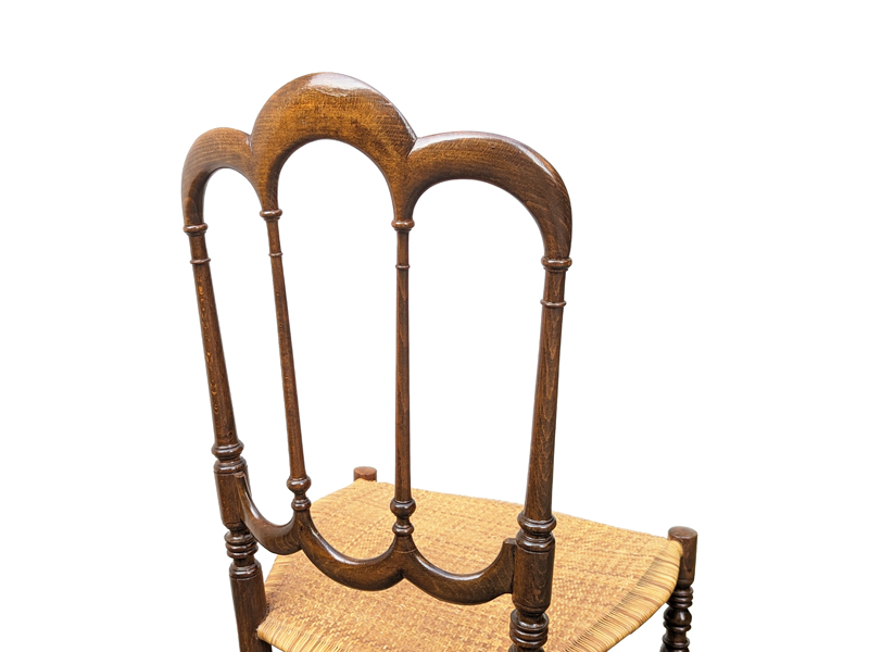 Wood & Vienna Straw 1950s Chiavarina chair__05
