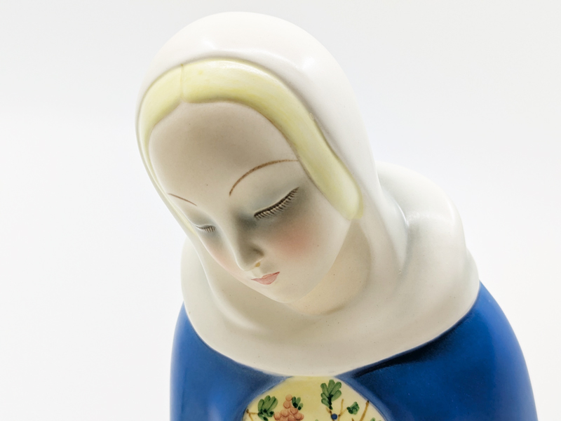 hand painted ceramic madonna by P_12