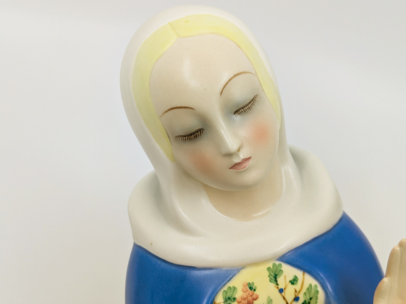 hand painted ceramic madonna by P_14