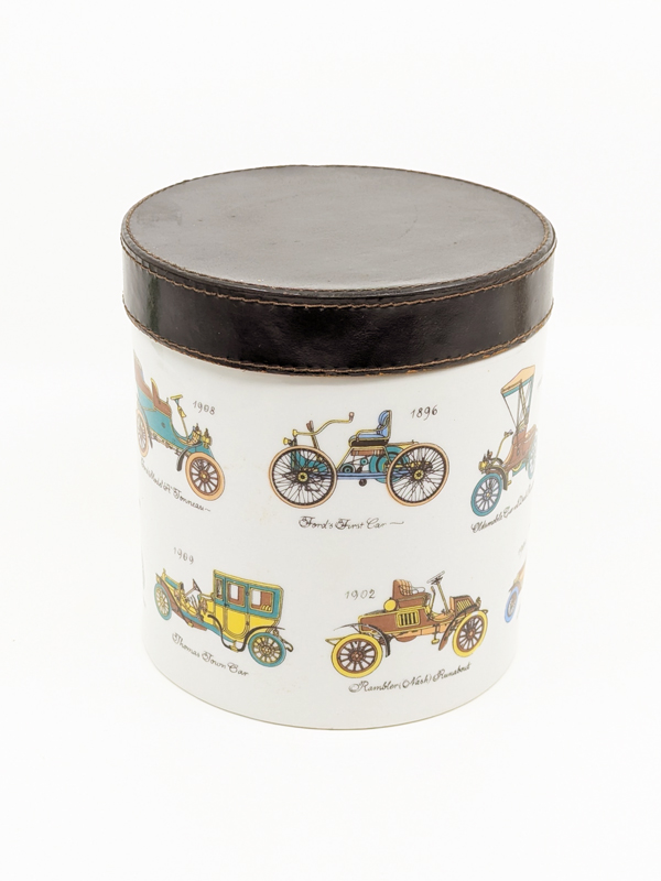 wood leather & ceramic Midcentury boxes_17