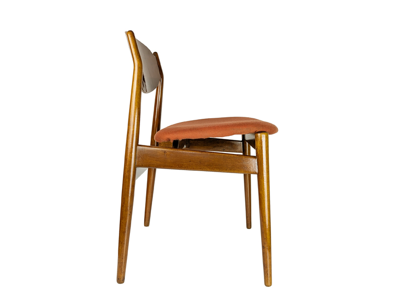 teakwood & fabric 1960s dining chairs by ISA, set of 5_12