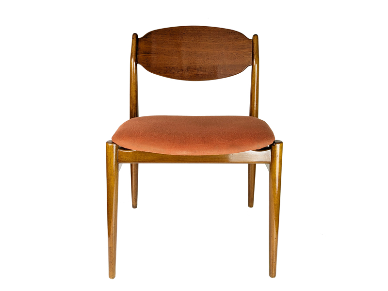 teakwood & fabric 1960s dining chairs by ISA, set of 5_13