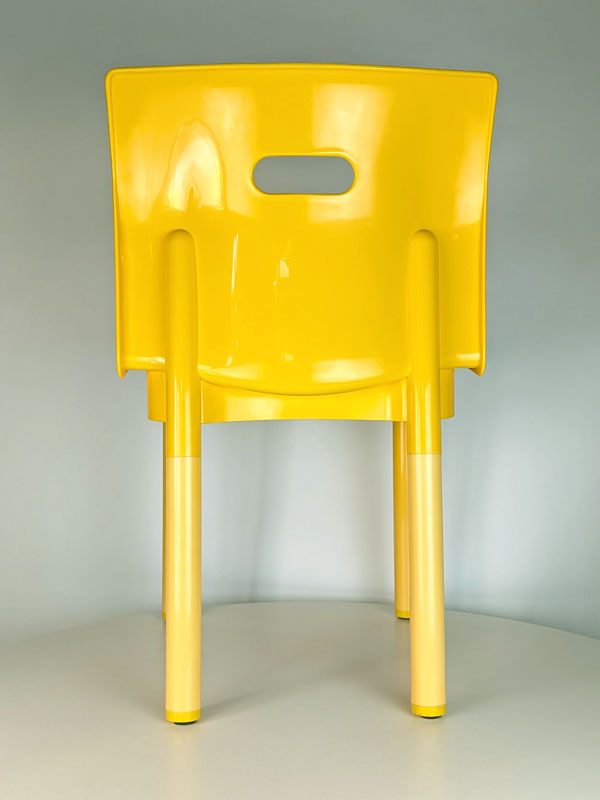yellow chair by ferrieri for kartell 1978