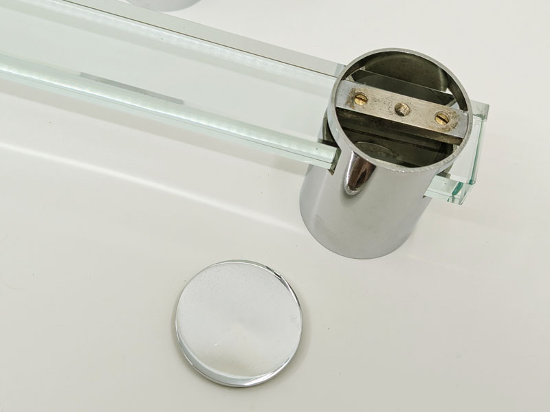 Chrome Plated Metale & cut glass 1967 bathroom accessories by FA_04
