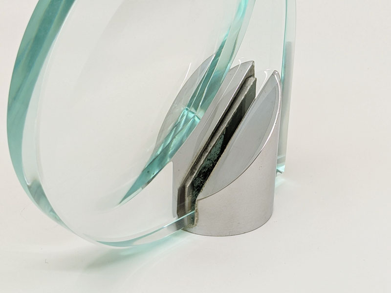 Chrome Plated Metale & cut glass 1967 bathroom accessories by FA_11