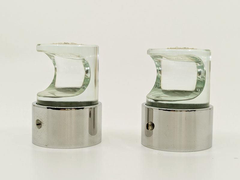 Chrome Plated Metale & cut glass 1967 bathroom accessories by FA_13