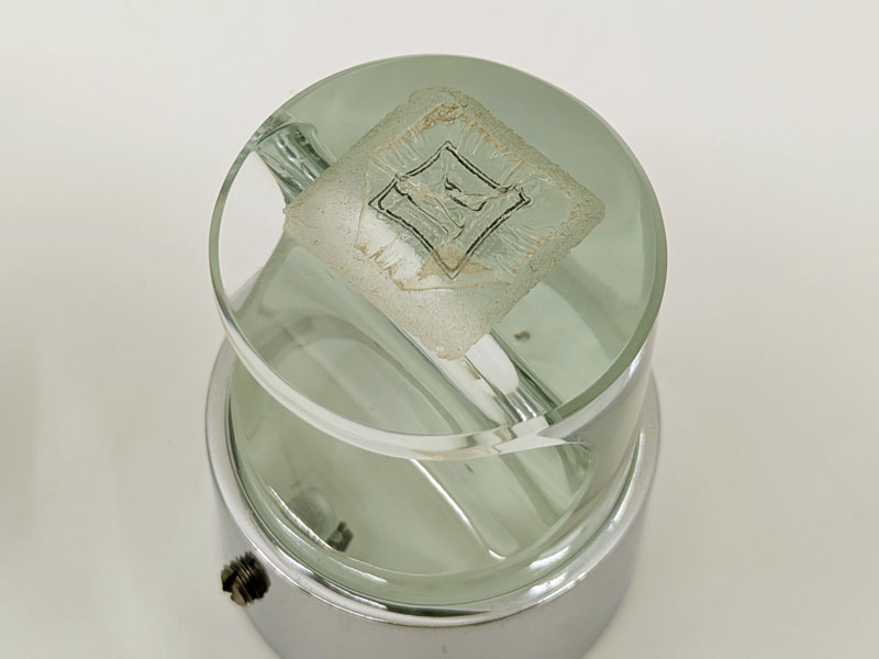 Chrome Plated Metale & cut glass 1967 bathroom accessories by FA_15