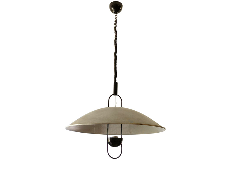 black painted metal & aluminum Macuna pedant lamp by Artemide, 70_00