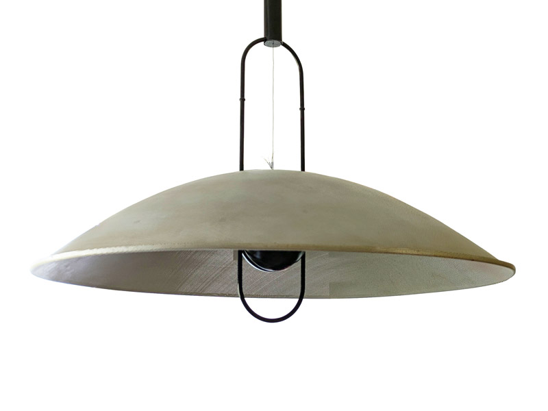 black painted metal & aluminum Macuna pedant lamp by Artemide, 70_01
