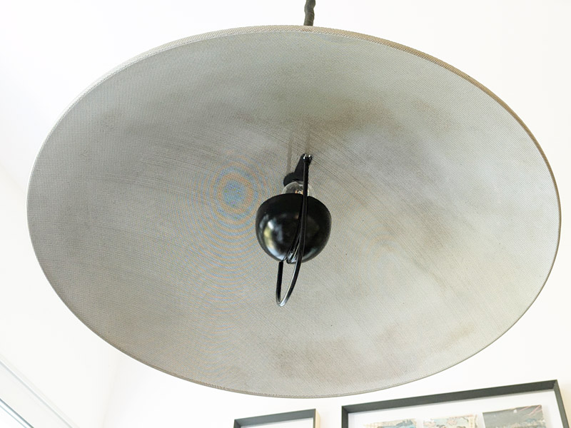 black painted metal & aluminum Macuna pedant lamp by Artemide, 70_02