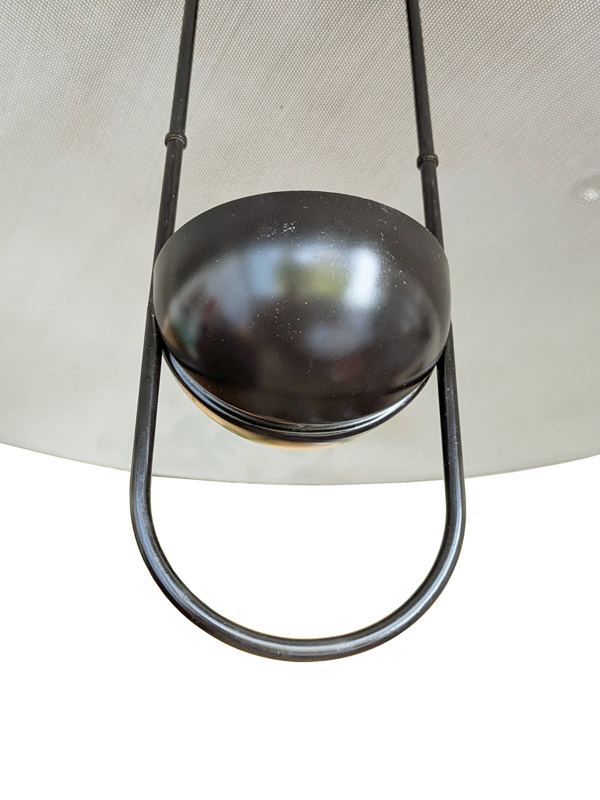 black painted metal & aluminum Macuna pedant lamp by Artemide, 70_06
