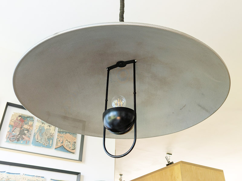 black painted metal & aluminum Macuna pedant lamp by Artemide, 70_12