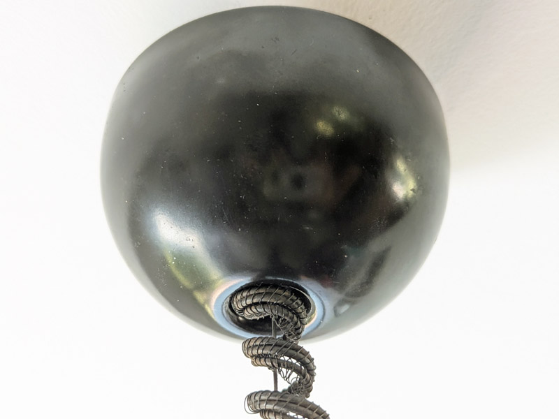 black painted metal & aluminum Macuna pedant lamp by Artemide, 70_13