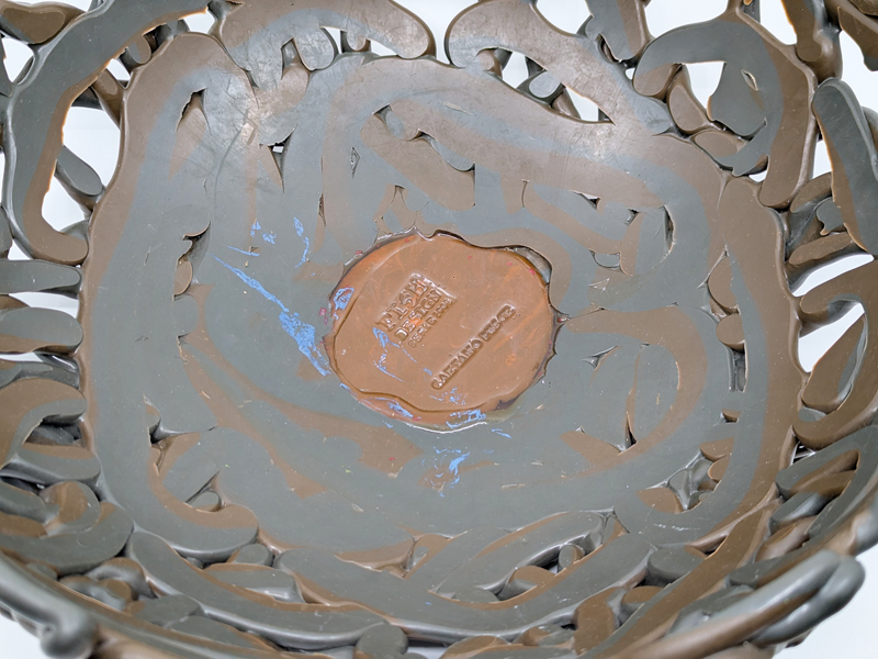 grey & brown hand made silicone centerpiece tutti frutti by G_01