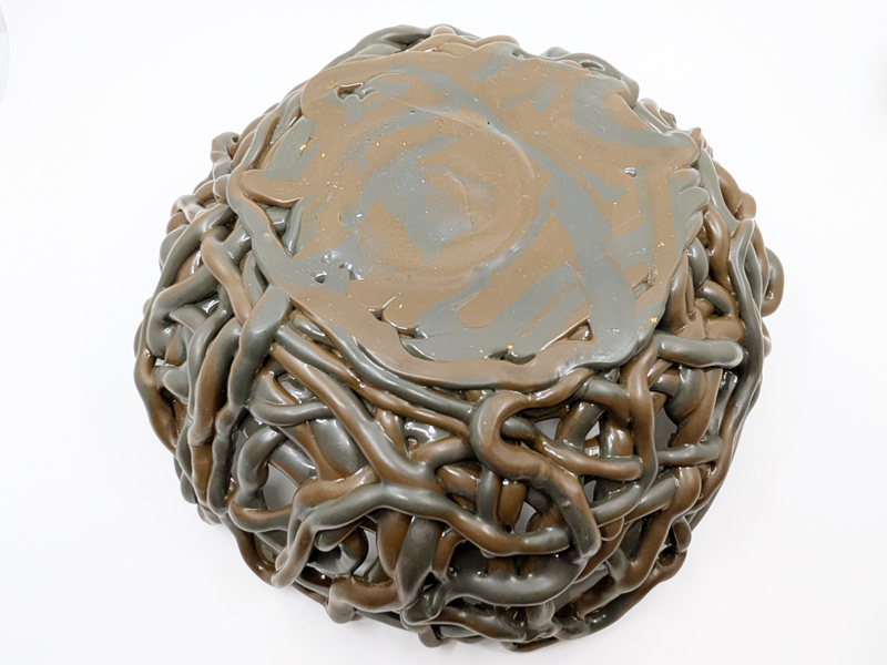 grey & brown hand made silicone centerpiece tutti frutti by G_04