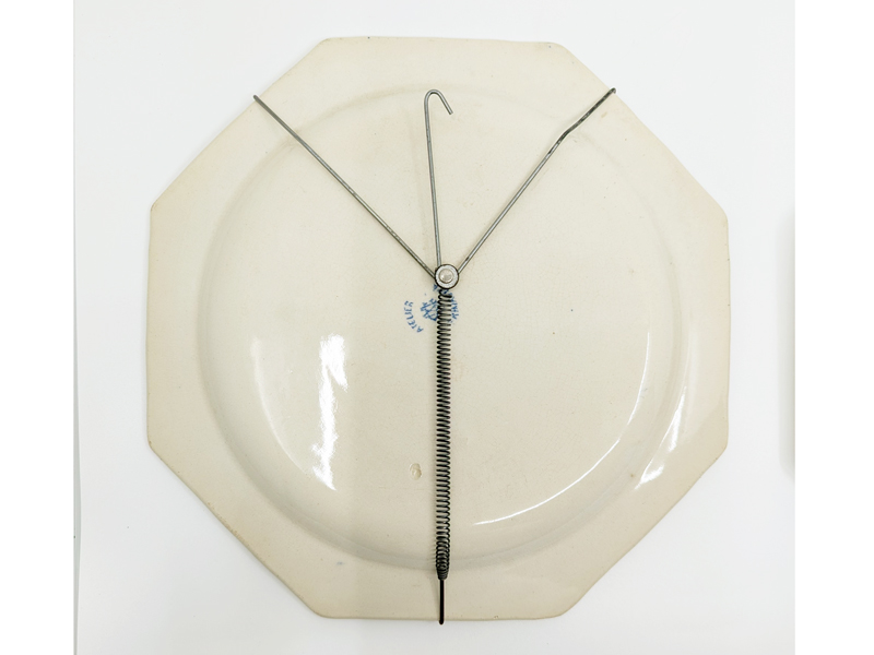 rare blue & ivory ceramic art deco plates by Atelier Primavera_06