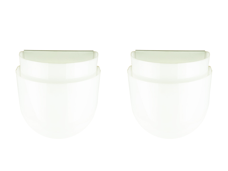 white plastic & metal 1970s sconces by Sergio Asti for Candle_04