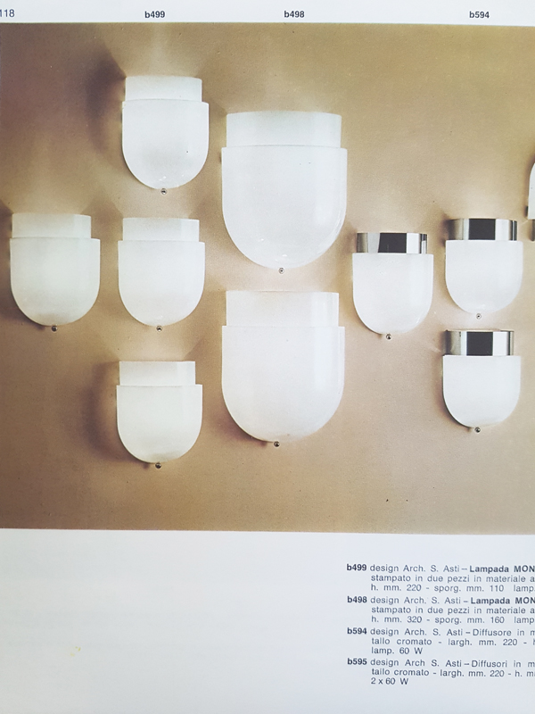white plastic & metal 1970s sconces by Sergio Asti for Candle_09